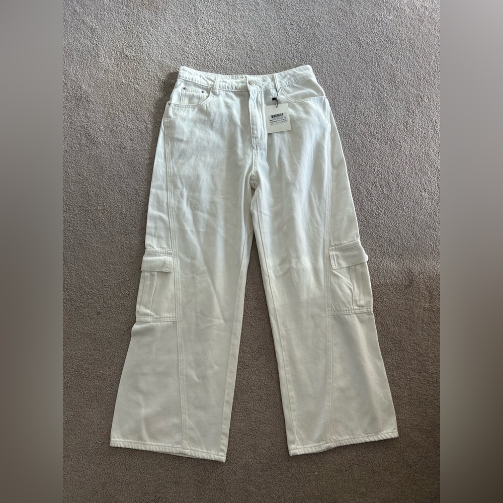 DISSH Bennett Off White Cargo Pants Jeans